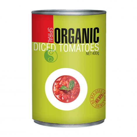Spiral Organic Diced Tomatoes (400g)