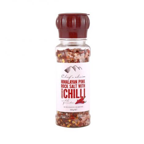 Grinder – Himalayan Pink Rock Salt with Crushed Chilli (160g)