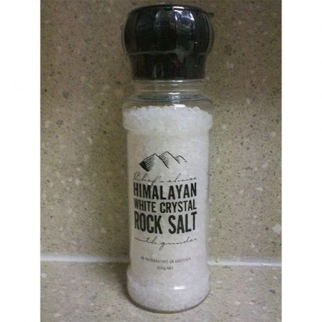Grinder – Himalayan White Crystal Rock Salt (200g)